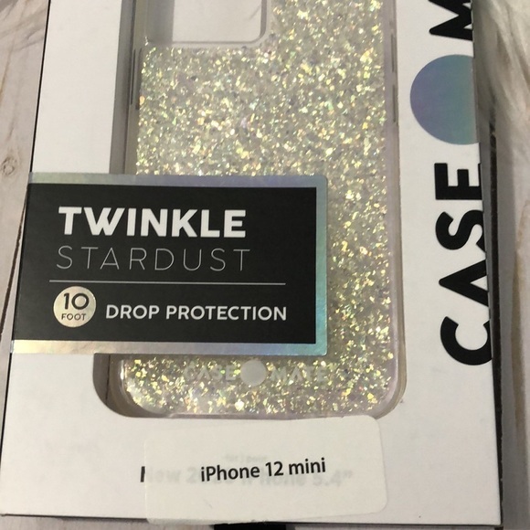 Case mate iPhone 12 mini Twinkle Stardust Case. NEW - Picture 2 of 6